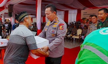 Gelar Baksos dalam Rangka Hari Bhayangkara ke-77, Kapolri Ingin Polri Selalu Bersama Masyarakat