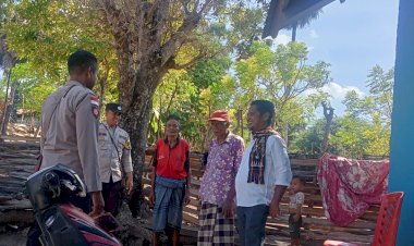 Melalui Patroli Sambang, Polsek Rote Barat Daya Beri Imbauan Antisipasi TPPO