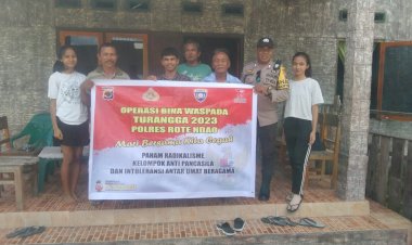 Memasuki Hari Akhir Operasi Bina Waspada, Satgas Binluh Polres Rote Ndao Gencar Berikan Imbauan Ke Masyarakat