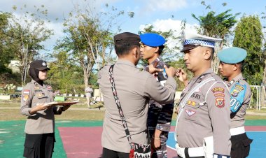 Kapolres Rote Ndao Pimpin Apel Gelar Pasukan Operasi Patuh Turangga 2023