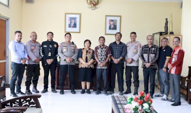 Baru Menjabat, Kapolres Rote Ndao Bersilaturahmi ke Bupati Rote Ndao