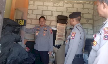 Cek Gudang Samapta, Kapolres : Harap diperhatikan Agar Usia Pakai Bisa Lama