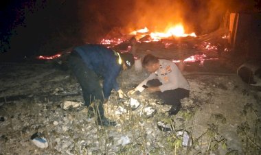 Rumah Watson Kiuk Warga Desa Nggodimeda Ludes Dilalap Si Jago Merah