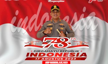 Ucapan HUT RI ke-78 Kapolres Rote Ndao