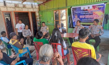 Operasi Bina Karuna Turangga 2023, Kasat Binmas Sambangi Warga Berikan Binluh