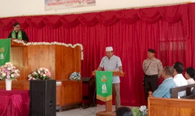 Polres Religi, Melalui Mimbar Gereja Kapolres Rote Ndao Sampaikan Pesan Kamtibmas