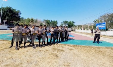 Tingkatkan Kemampuan Personel, Satuan Samapta Gelar Latihan Dalmas Persiapan Pemilu 2024