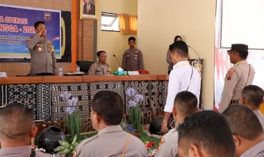 Buka Lat Pra Operasi Pekat Turangga 2023, Kapolres Rote Ndao Pinta Target dan Sasaran Operasi Tercapai Dengan Baik