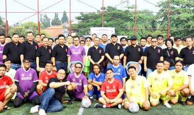 Perkuat Sinergisitas, Polri dan Jurnalis Gelar Seven Soccer