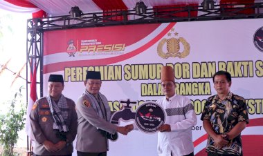 Bahagianya Warga Ciamis dapat Bantuan Sumur Bor dan Paket Sembako dari Operasi NCS Polri