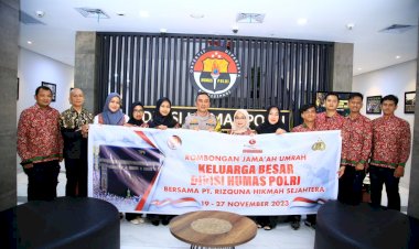 Kadivhumas Polri Berangkatkan 15 Orang Ibadah Umroh Dalam Rangka Hari Jadi ke-72 Humas Polri