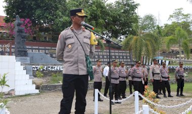 Kesiapan Pengamanan Kampanye, Polres Rote Ndao Gelar Apel Kesiapan dan Pengecekan Personel serta Ranmor Pendukung