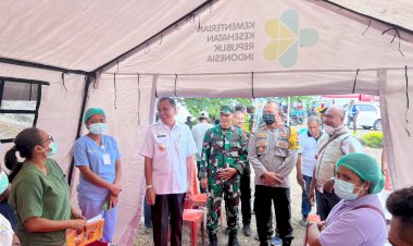 Langkah Polri - Polda NTT, Polres Flotim Dalam Upaya Penaggulangan Bencana Alam Erupsi Gunung Lewotobi
