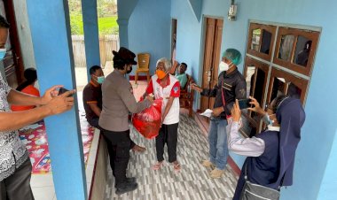 Bersatu dalam Bencana: Personel Polda NTT Berikan Bantuan di Flotim