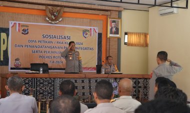 Bentuk Transparansi dan Akuntabel, Polres Rote Ndao Gelar Sosialisasi DIPA TA. 2024