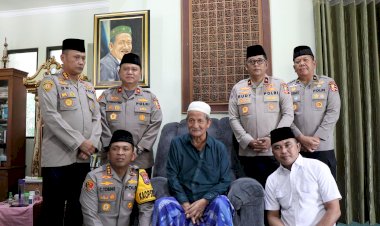 Ops NCS Polri Kunjungi Ponpes Bumi Shalawat Sidoarjo, Gus Ali Doakan Pemilu Aman dan Damai