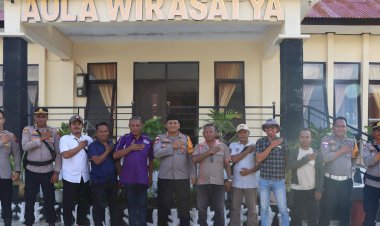 Rayakan Hari Pers Nasional, Kapolres Rote Ndao Bertemu Dengan Wartawan