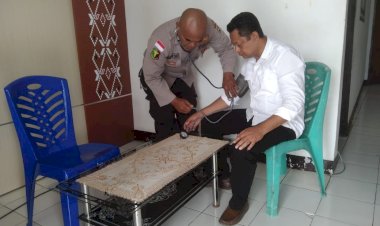 Jelang Penghitungan Tingkat KPU, Si Dokkes Berikan Pelayanan Kesehatan Gratis Kepada Penyelenggara Pemilu KPUD