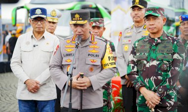 Tindaklanjuti Arahan Presiden, Kapolri Lepas Mudik Gratis Polri Presisi