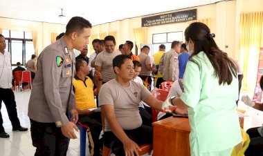 Cek Kesehatan Personel, Polres Rote Ndao Gelar Rikkes Berkala