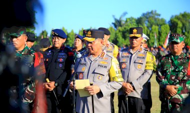 TNI-Polri Gelar Apel Pasukan Pengamanan World Water Forum Ke-10 di Bali