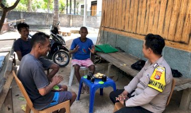 Kegiatan Sambang Bhabinkamtibmas Polsek Rote Barat