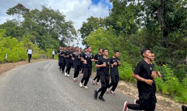 Jaga Kebugaran Fisik Personel, Jumat Sehat Digelar Dengan Jalan Santai dan Senam Bersama