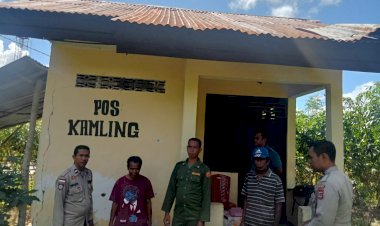 Pengecekan Pos Kamling Binaan Unit Binmas Polsek Rote Tengah