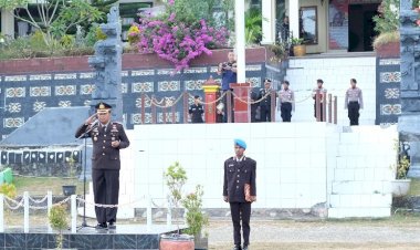 Peringati Hari Lahir Pancasila, Polres Rote Ndao Gelar Upacara Bendera