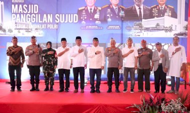 Sespim Lemdiklat Polri Letakan Batu Pertama Pembangunan Mesjid Didesain Ridwan Kamil