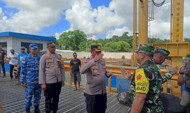 Bersama Forkopimda, Kapolres Rote Ndao Sambut Kedatangan Pa Sahli TK II Bidang Komsos Panglima TNI di Kabupaten Rote Ndao