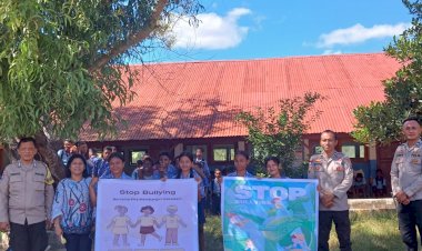 Kegiatan Polsek Lobalain Cegah Perilaku Bullyng Dilingkungan Sekolah