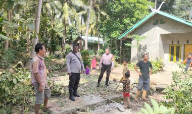Sambangi Warga Ini Pesan Bhabinkamtibmas