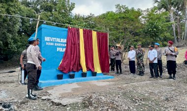 Hari Bhayangkara Ke-78, Polres Rote Ndao Revitalisasi Sarana Air Bersih, Wakapolres : Semoga Fasilitas Ini Dapat Bermanfaat Bagi Masyarakat