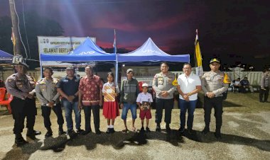 Sambut Hari Bhayangkara Ke-78, Polres Rote Ndao Berikan Beasiswa Kepada Anak Penghibah Tanah Berprestasi