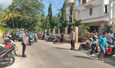 Pengamanan Ibadah Oleh Personel Polsek Jajaran Polres Rote Ndao