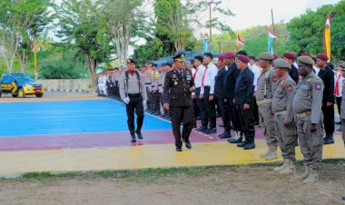 Kapolres Rote Ndao Pimpin Upacara Bhayangkara ke 78 Tahun 2024