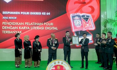Sespim Lemdiklat Polri Gelar Kegiatan Pemberian Rekor MURI Untuk Literasi dan Art Policing Lukisan