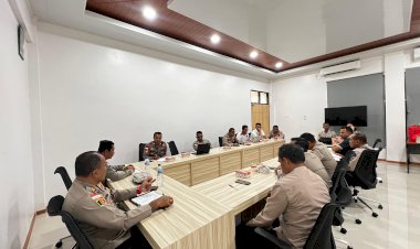 Monitoring Realisasi Anggaran Satker Polres Rote Ndao Adakan Anev