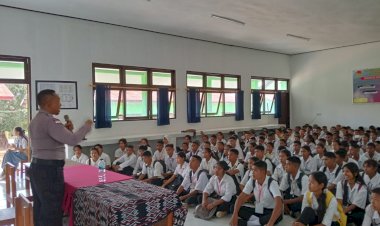 Personel Polsek Rote Barat Laut Turut Ambil Bagian Dalam MPLS