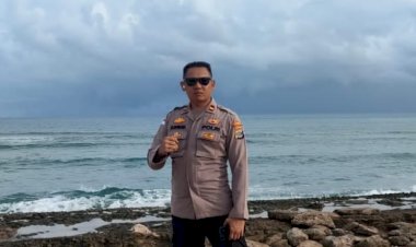 Bhabinkamtibmas Polsek Pantai Baru Kawal Nakes Puskesmas Panbar Lakukan Vaksin Polio