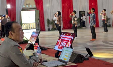 As SDM Kapolri Cek Gladibersih Pemeriksaan Penampilan Tingkat Pusat Catar Akpol