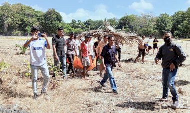 Ditemukan Meninggal,Warga  Desa Oebou  Diduga Jatuh Dari Pohon Lontar