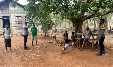 Sambangi Warga,Ini Pesan Bhabinkamtibmas .