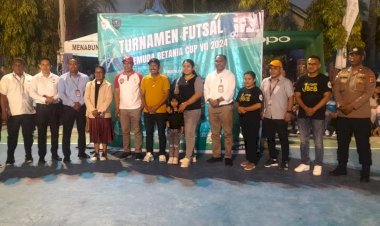 14 Personel Polres Rote Ndao Mengamankan Pertandingan Futsal  Betania CUP VII