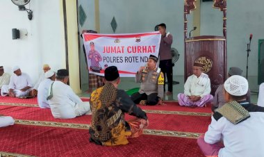 Gelar Jumat Curhat, Kapolres Rote Ndao Serap Aspirasi dan Sampaikan Pesan Kamtibmas Jelang Pilkada