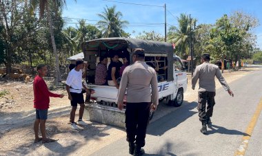 Personel Polsek Rote Tengah Melakukan Operasi Pekat Turangga 2024