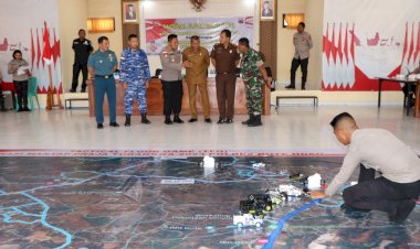 Siap Mengamankan Tahapan Pemilukada Serentak Tahun 2024, Polres Rote Ndao Gelar TFG Operasi Mantap Praja 2024