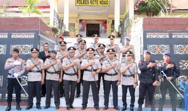 Mengenang Jasa Para Pahlawan Polri Merebut Kemerdekaan, Polres Rote Ndao Gelar Upacara Hari Juang Polri