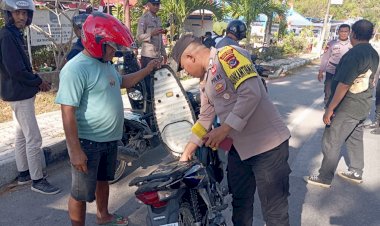 Operasi Pekat Turangga 2024,Personel Polsek Lobalain Amankan 5 Liter Sopi